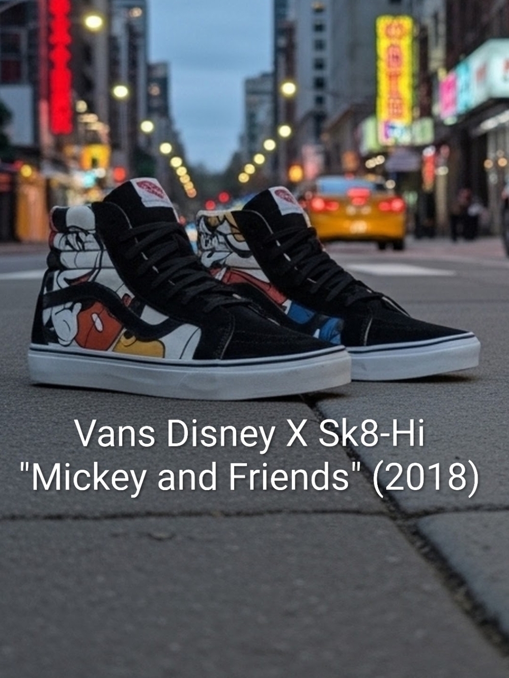 Vans Disney X Sk8-Hi "Mickey and Friends" (2018) Mens 7.5 Womens 9 EUC
